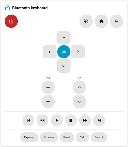 Home Assistant Remote Card